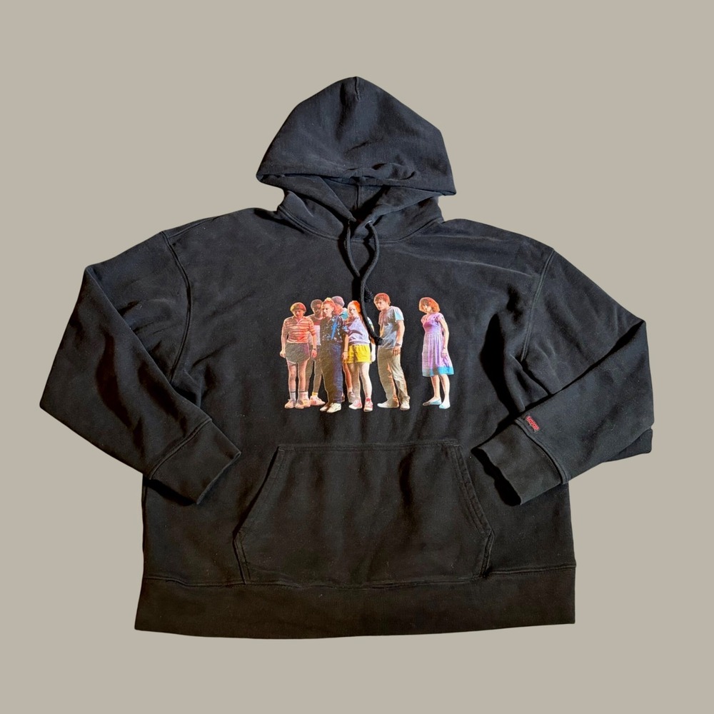 Levis x Stranger Things Hoodie Black Graphic Print One Summer Medium